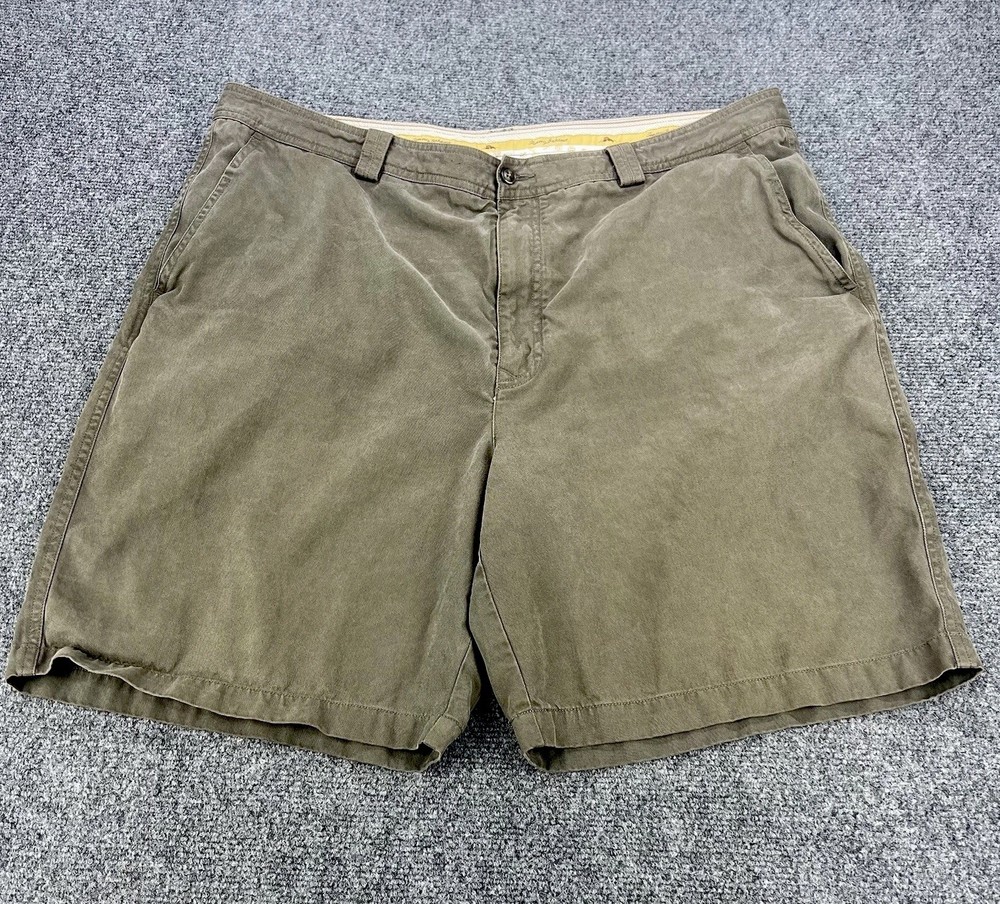 Tommy Bahama Shorts Men’s 40 Brown Beige Chino Cotton Lightweight Preppy Golf