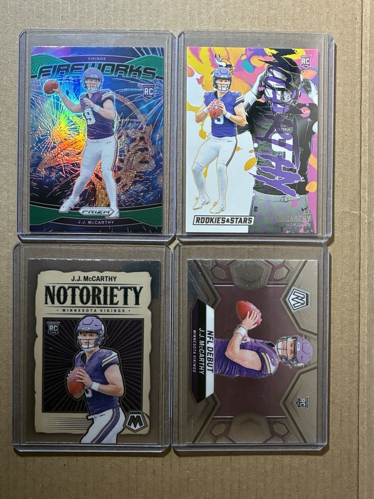 JJ McCarthy Rookie Card Lot