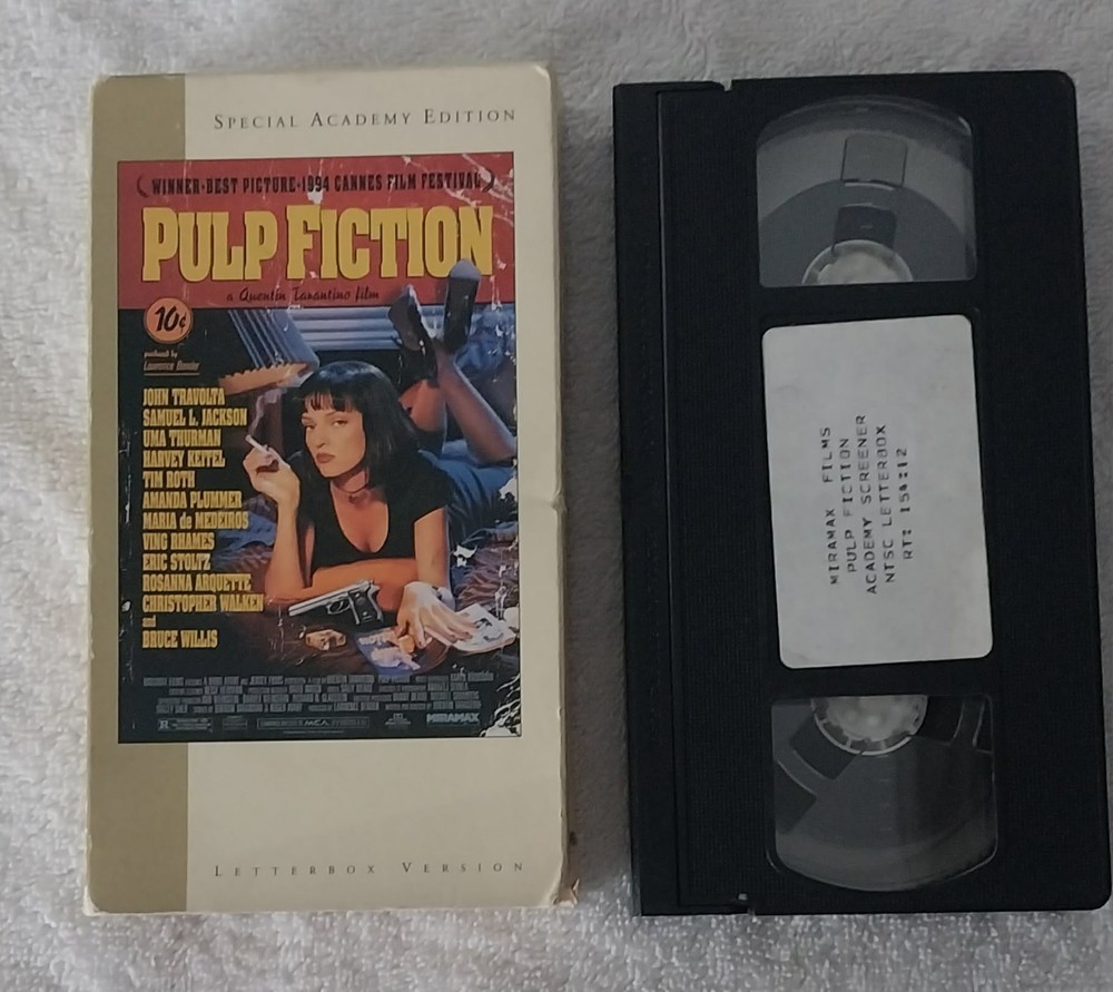 PULP FICTION - Academy VHS SCREENER - Rare HTF