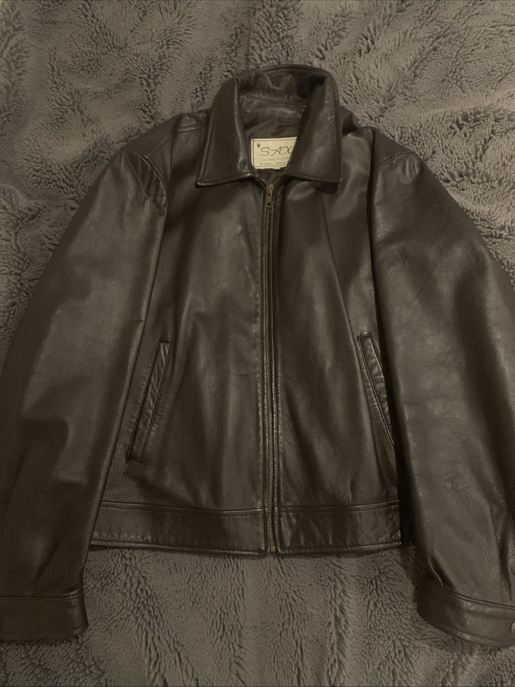 Vintage Italian Leather Jacket Made In Florence Italy, Pristine Condition.