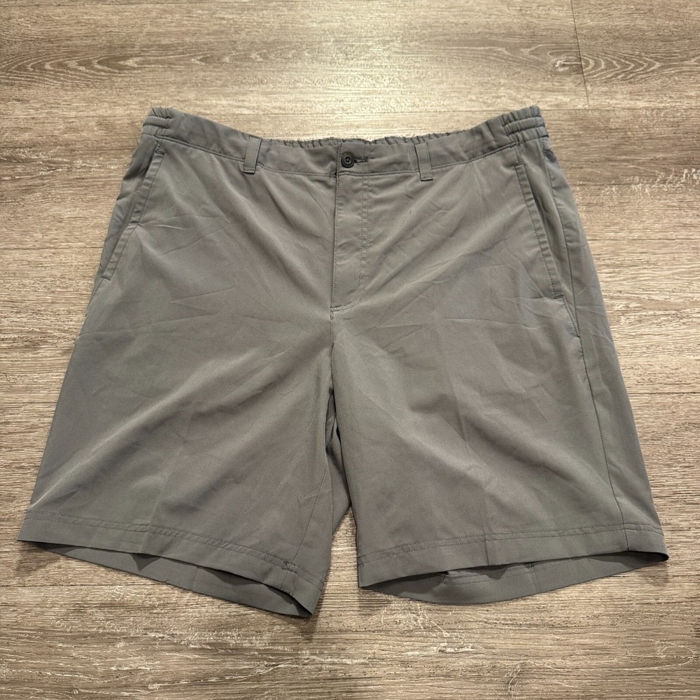 PGA Tour Shorts Mens 38 Gray Performance Golf Preppy Outdoor 9