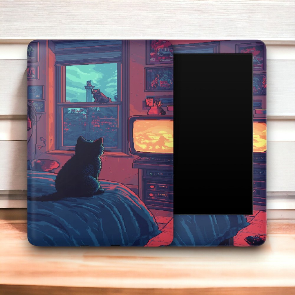 Pixel Cat Amazon Kindle Skin | Kindle Skin Vinyl Wrap - All Kindle Models