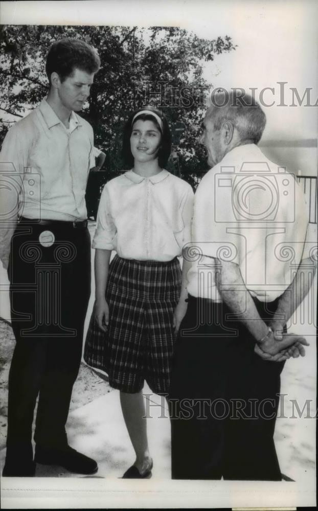 1964 Press Photo Luci Baines johnson, Van Cliburn at National Music Camp