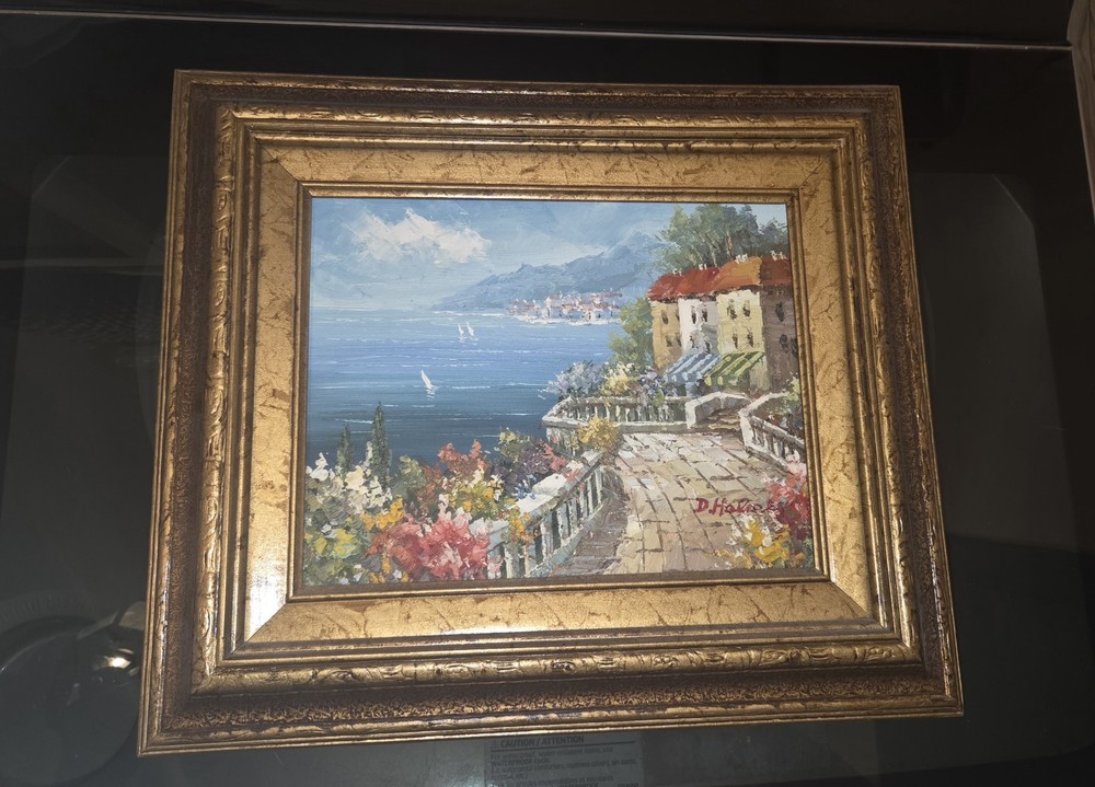 Framed Oil Painting On Canvas Signed By Artist