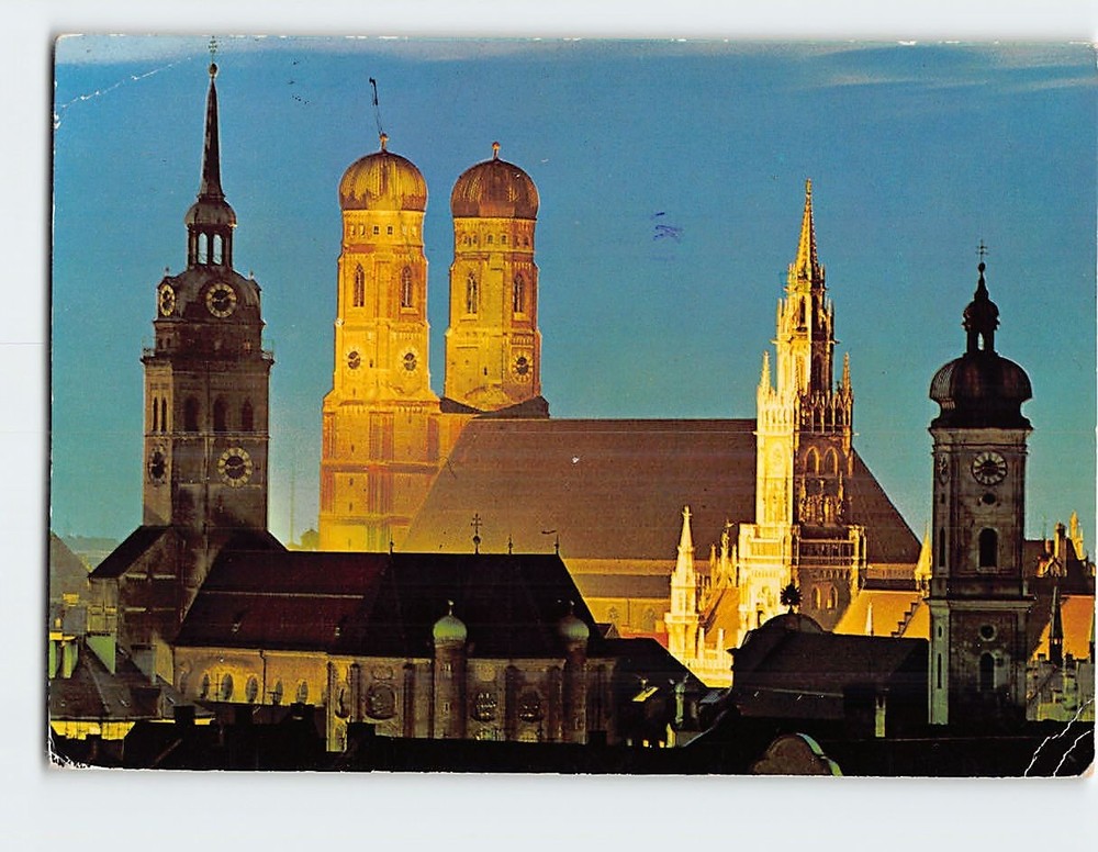 Postcard Frauenkirche Munich Germany