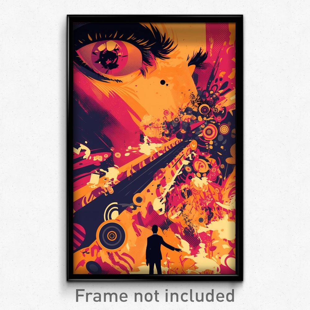 Bollywood Retro Film Art Print - Magnificent Stand Hindi Movie Poster