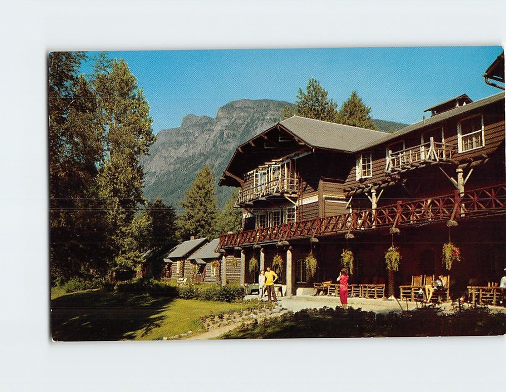 Postcard Lake McDonald Hotel Glacier National Park Montana USA