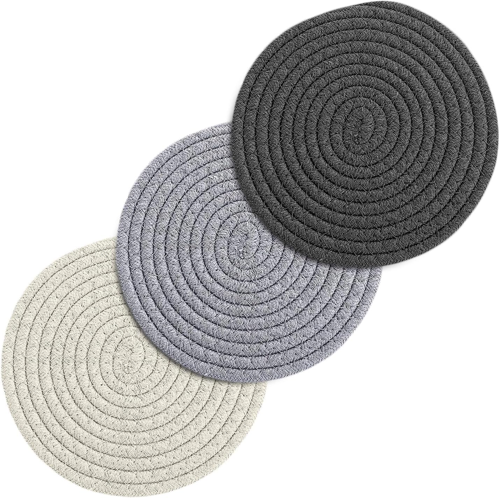 Trivets for Hot Dishes Set of 3, Trivets for Hot Pots and Pans, Heat-Resistant P