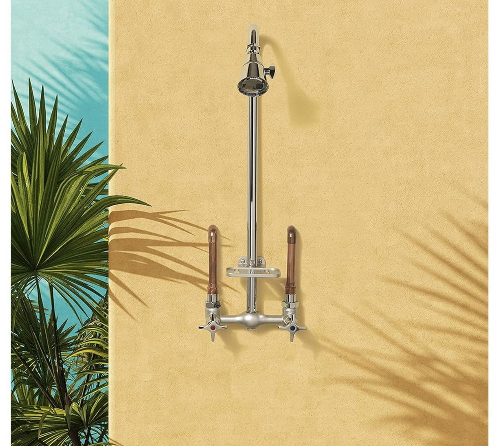 Homewerks 3070-250-CH-B-WS Exposed Utility Shower Head Kit Chrome