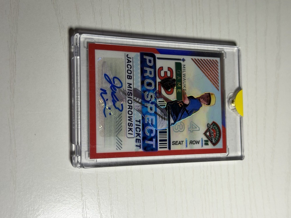 2024 Panini Prospect Edition Prizm Jacob Misiorowski #156 Auto /199 Brewers