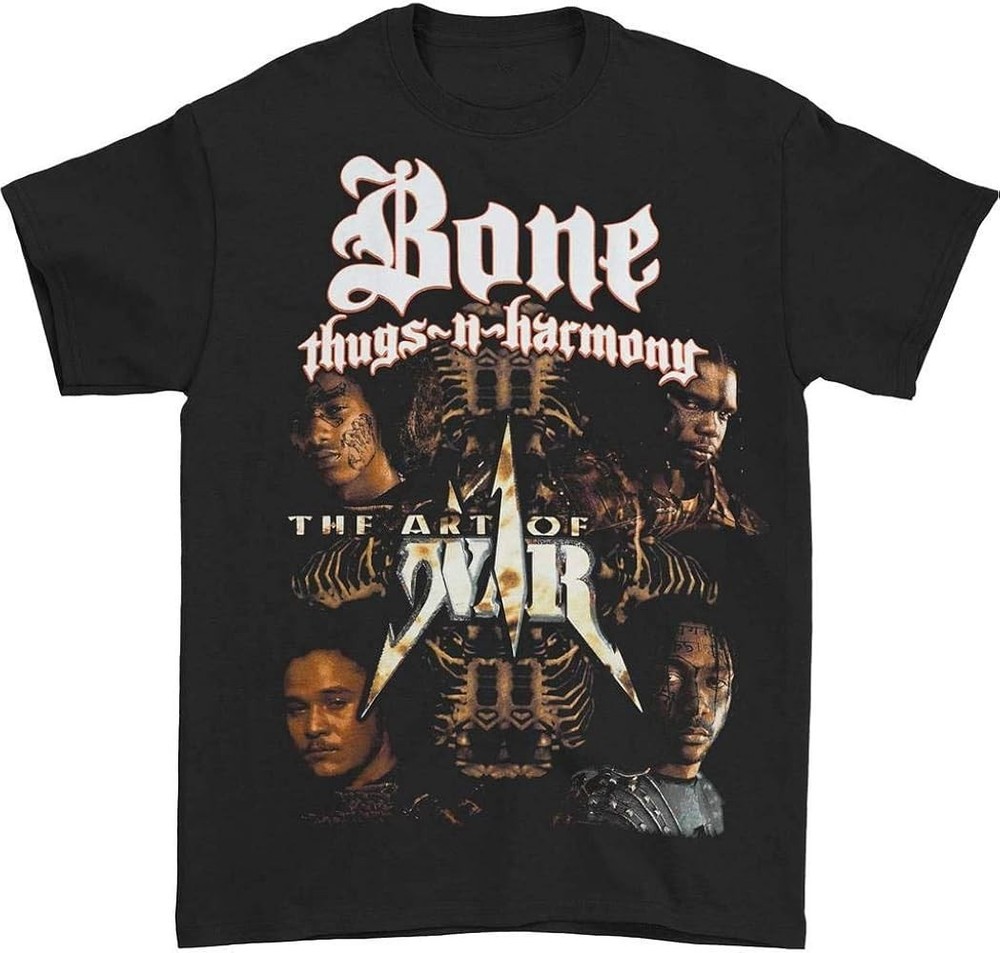 Bone Thugs-N-Harmony Men's Art of War T-Shirt Black T776