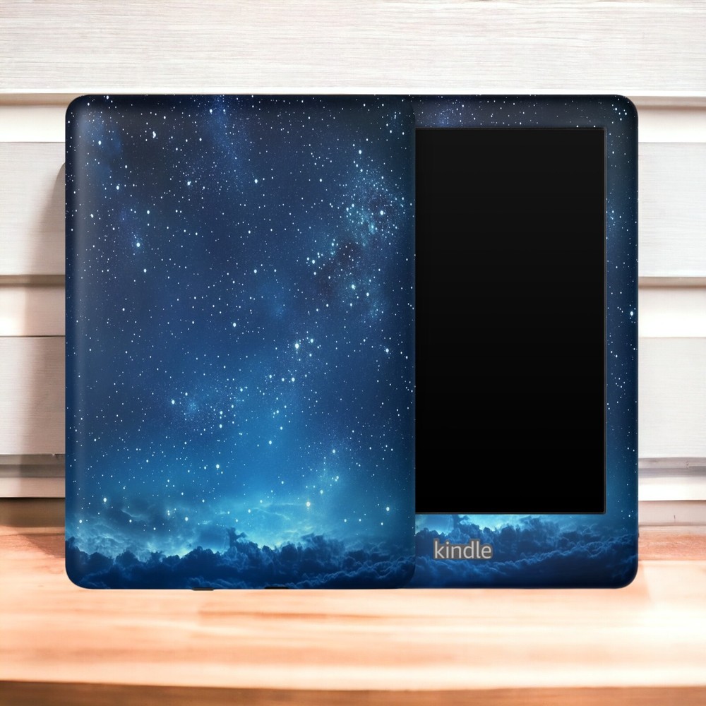 Dark Blue Stars Amazon Kindle Skin | Kindle Skin Vinyl Wrap - All Kindle Models