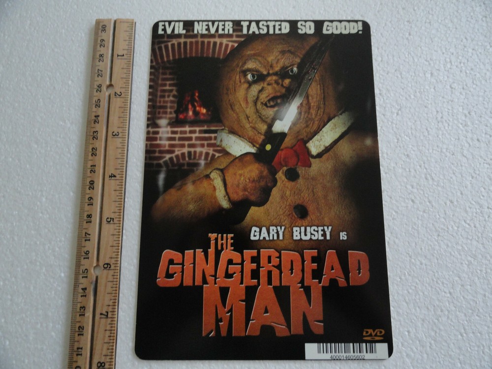 THE GINGERBREAD MAN - BLOCKBUSTER VIDEO DISPLAY BACKER CARD 5.5