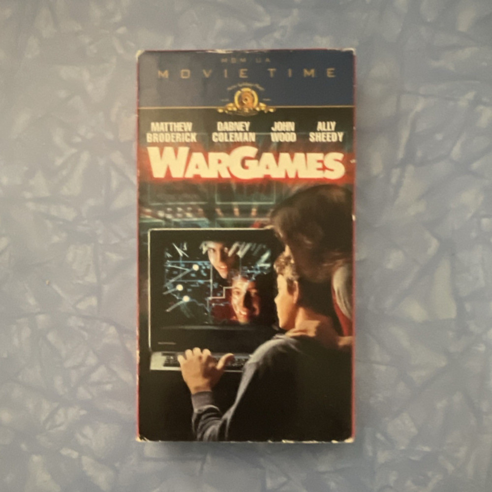 MGM/UA Home Video WarGames VHS Tape Movie Time Sci-Fi Thriller PG NTSC 1983