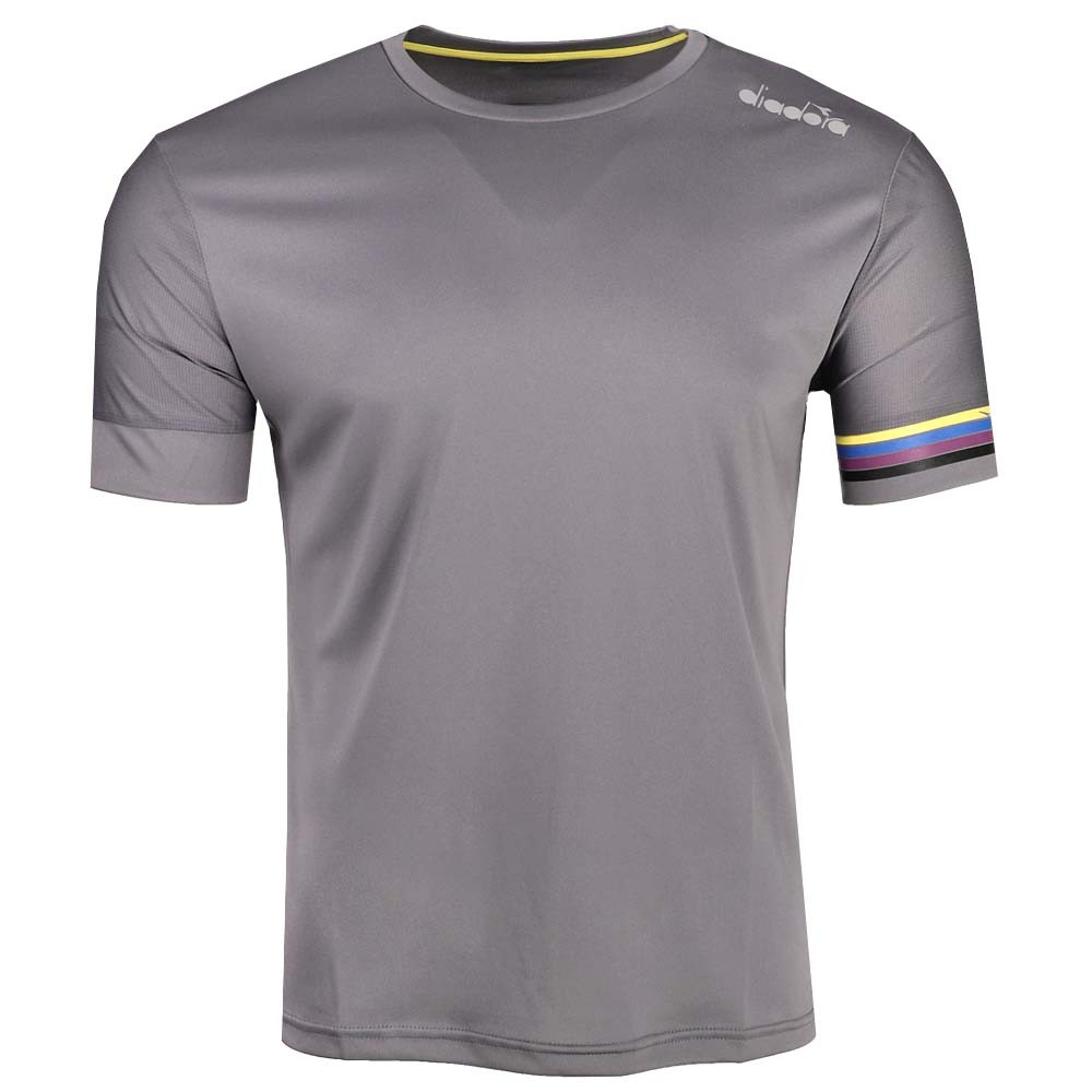 diadora Core Running Crew Neck Short Sleeve Athletic T-Shirt Mens Size S  Casual