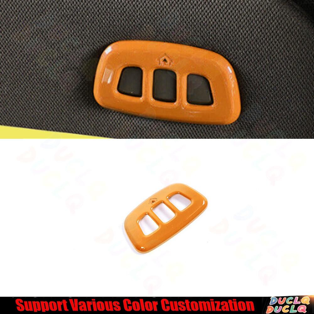 Front Reading Light Switch Frame Cover For Ford Ranger 2023-2024 Bright Orange