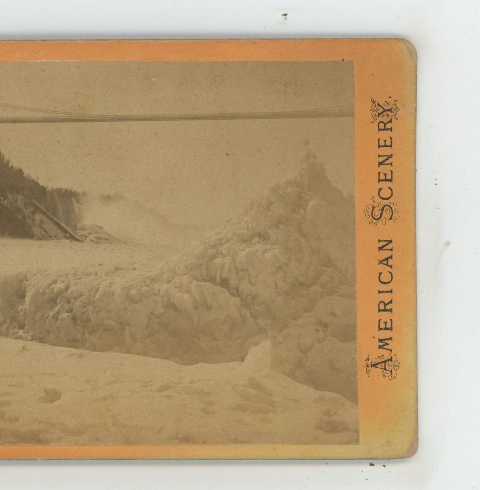 Niagara Falls Ice Bridge American Scenery Stereoview