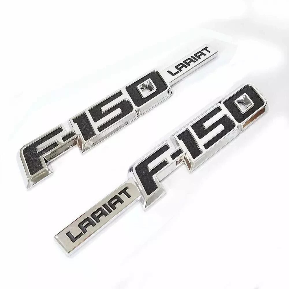 NEW 09-14 Ford F-150 Lariat 9L3Z 16720 GB Emblem 9L3Z16720G Logo Decal Set of 2