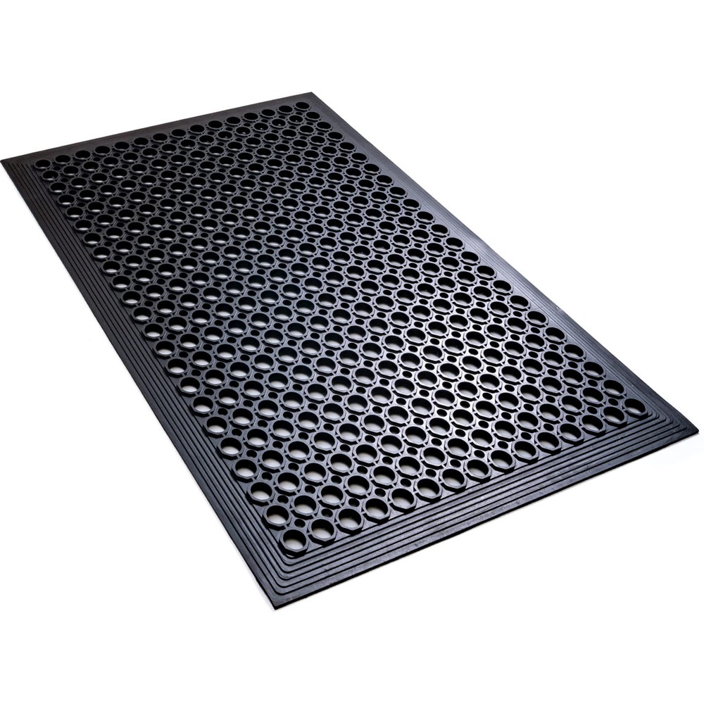 Anti Fatigue Rubber Floor Mats Restaurant Kitchen Rubber Drainage Mat Out Doo...