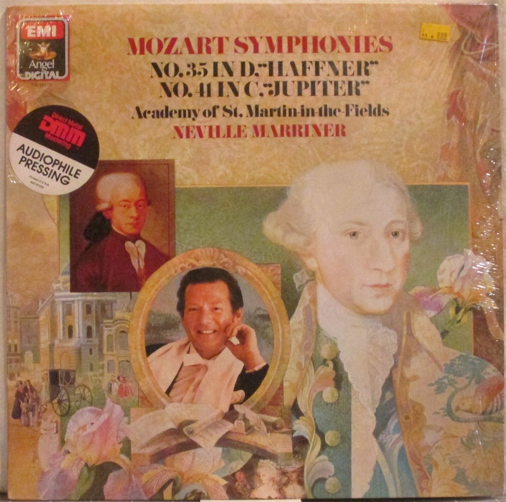 MOZART Symphonies Nos. 35 & 41 LP Academy of St. Martin-in-the-Fields MARRINER