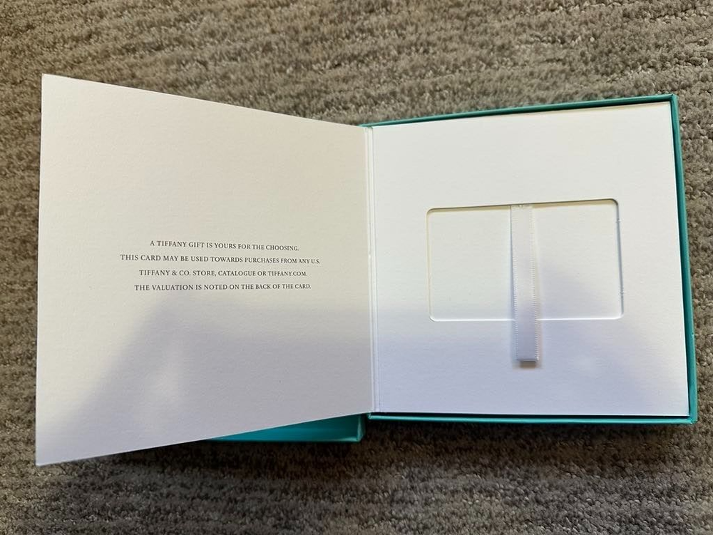 Tiffany & Co - EMPTY Gift Card Box - 6x6