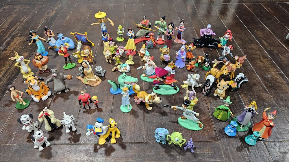 Disney PVC Figures Lot of Over 65 Classic  From Movies & TV