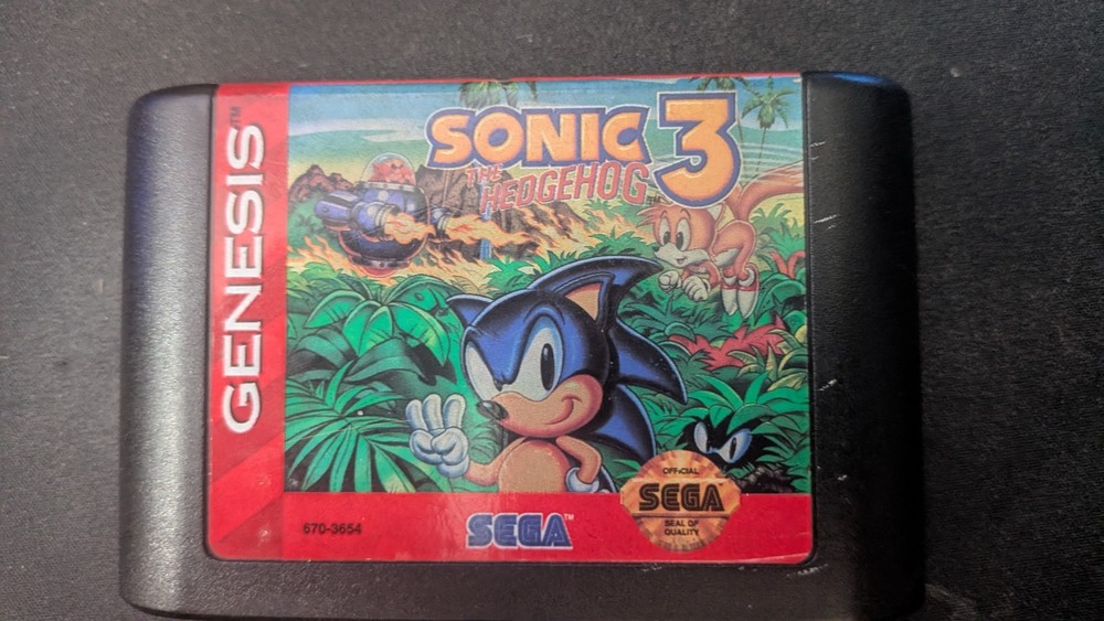 Sonic the Hedgehog 3 (Sega Genesis, 1994) - CARTRIDGE ONLY