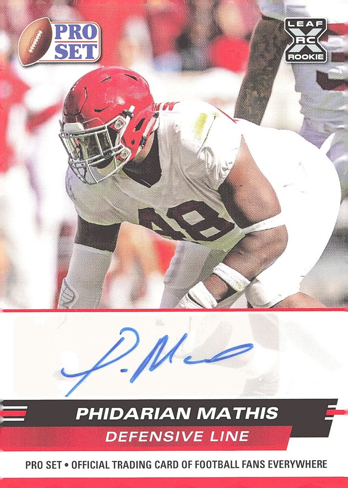 2022 Pro Set Draft #PSA-PM1 Phidarian Mathis Autographs