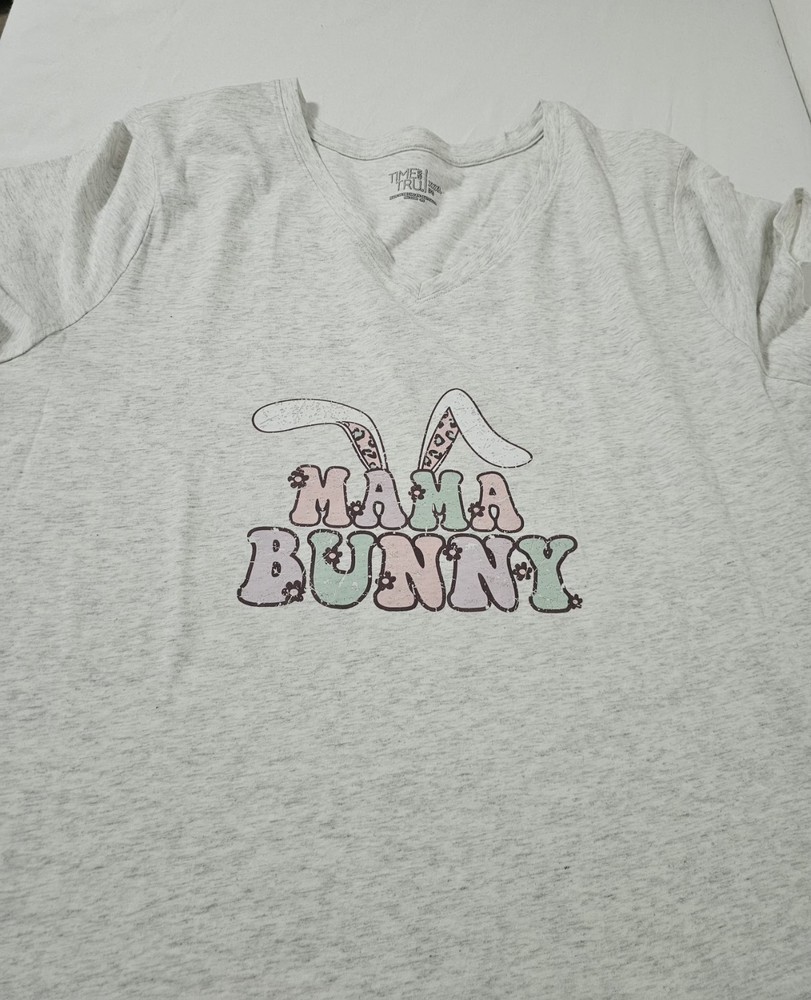 Handmade Easter Women's T Shirt 3x Grey Short Sleeve