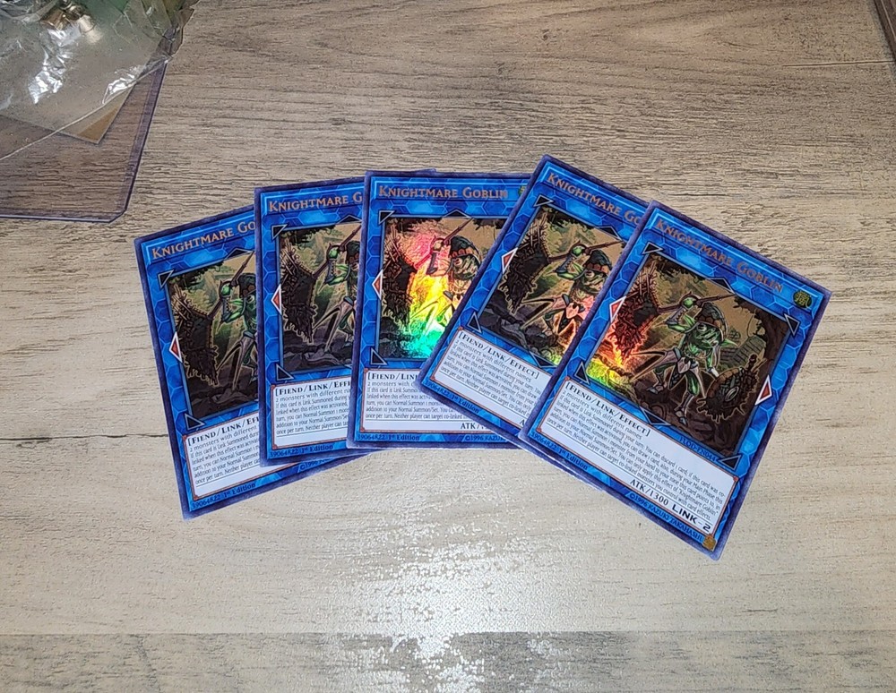 YUGIOH Lot Of 5 - Knightmare Goblin - FLOD-EN044 Ultra Rare 1st ed - NM-LP
