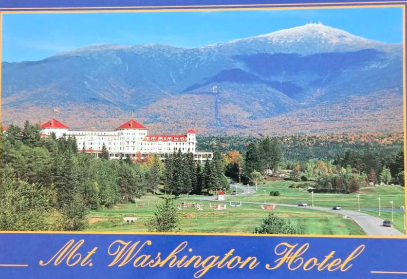 1970s New Hampshire Bretton Woods Mt Washington Hotel Postcard Next Day Shipping