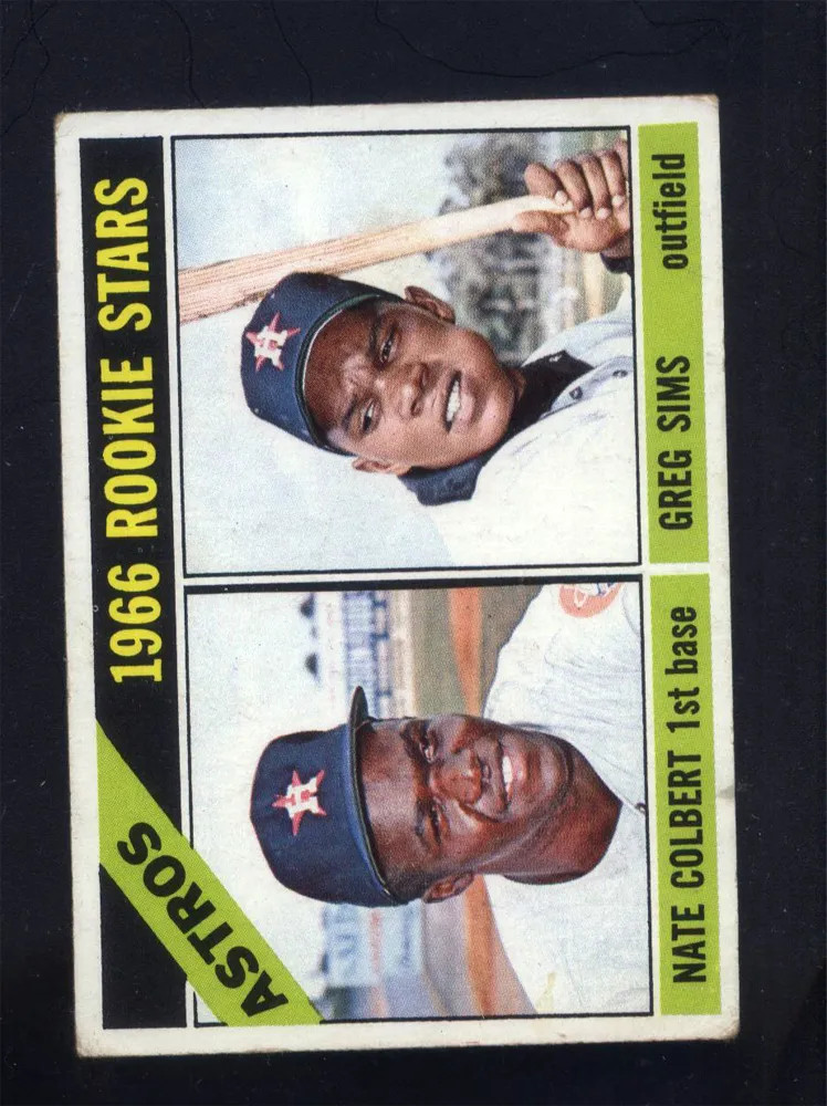 1966 Topps High #596 Astros Rookie Stars (VG/EX) 012062