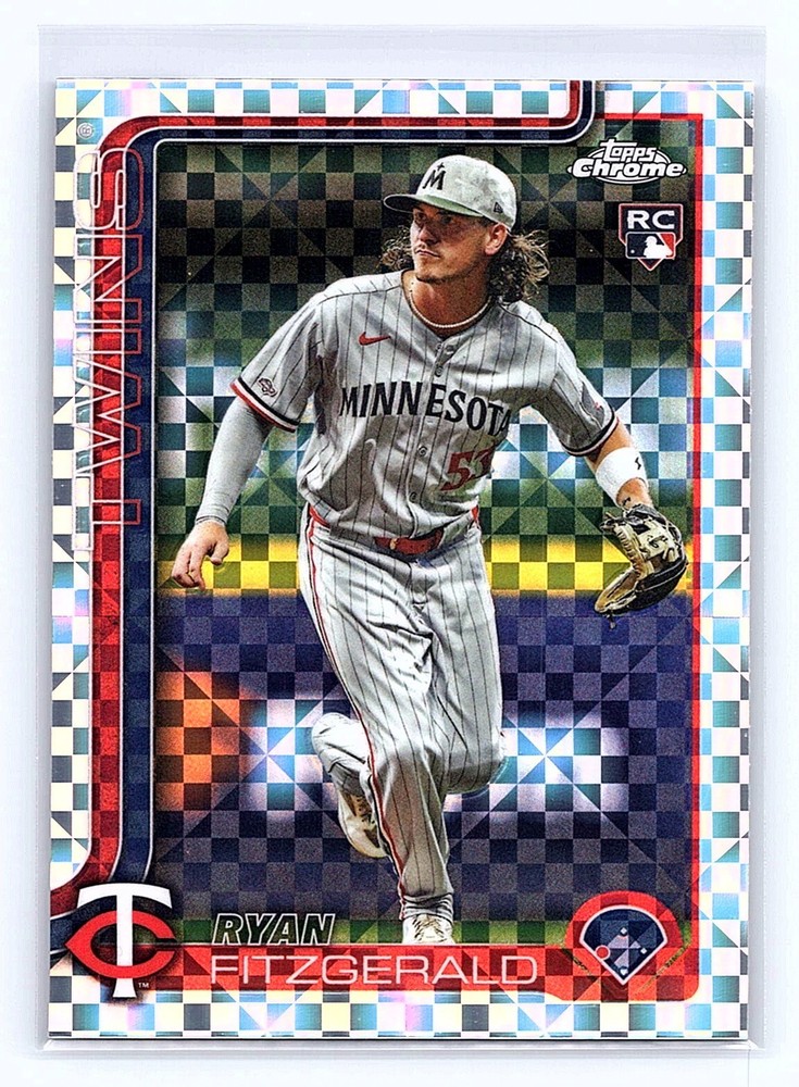 2025 Topps Chrome Update Series - Ryan Fitzgerald #USC8 X-Fractor (RC)