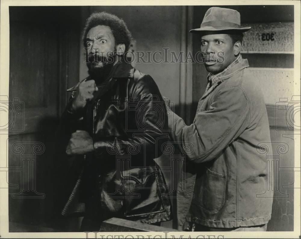 1981 Press Photo Bill Cosby and Sidney Poitier in Uptown Saturday Night