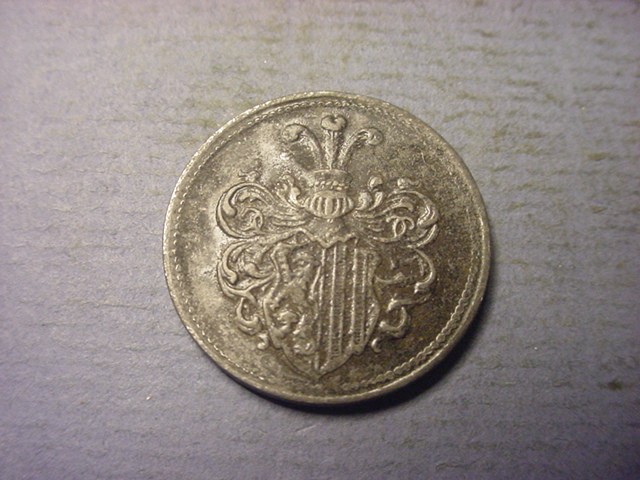 Germany Leipzig 20 Pfennig Tram Token WW I Laquered #93758