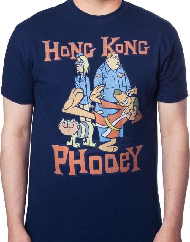New Hong Kong Phooey Short Sleeve Navy Blue S to 5XL Shir VK205