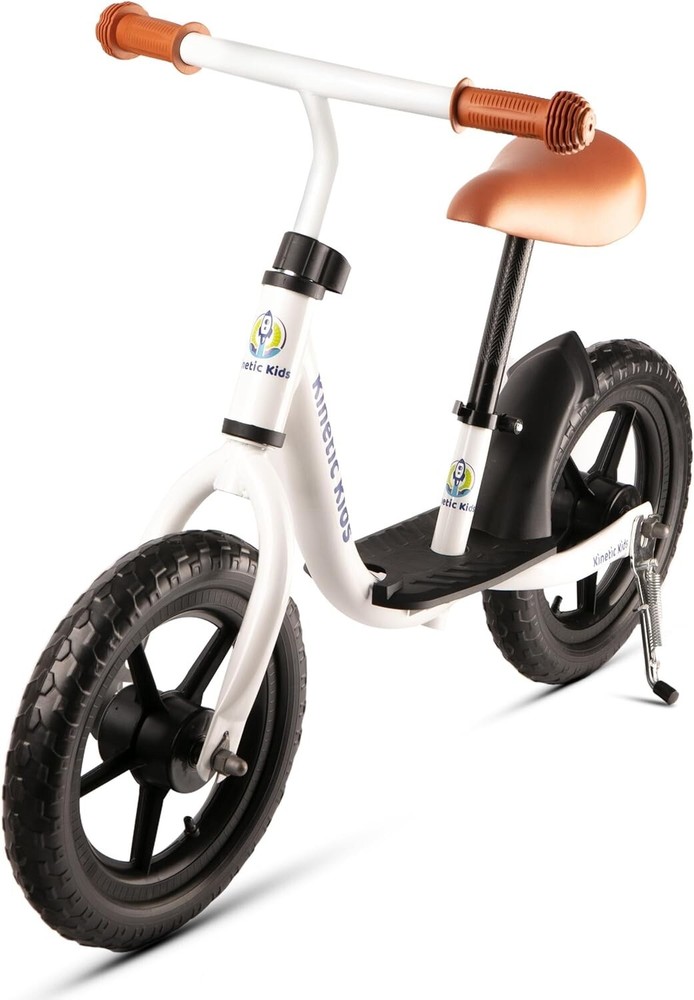 12 Inch Lightweight Toddler Balance Bike with Kickstand for 2 Year Olds