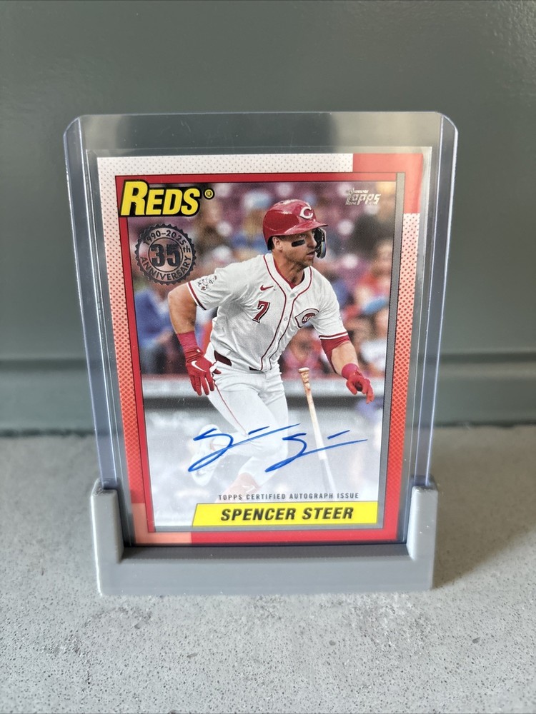 2025 Topps 35th Anniversary 1990 Auto Autograph Spencer Steer #90A-SS
