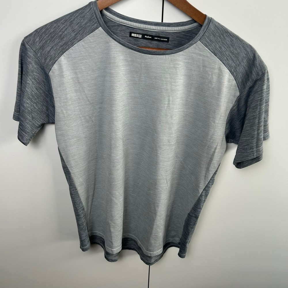 REI Co-op Active Pursuits Crew Neck T-Shirt Gray Women's Short Sleeve Medium