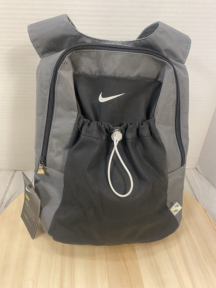 Nike Training Mini Backpack Black Gray 9.5 Inches New With Tags  