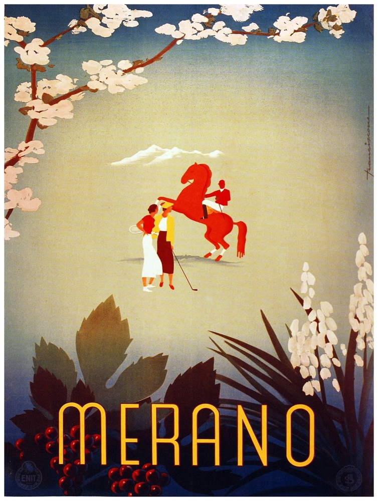 7718.Decoration Poster.Home Room wall interior design.Merano Meran.Italy travel