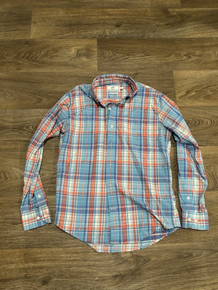 Southern Tide Boy’s Intercoastal Performance Shirt – Size L (12–14)
