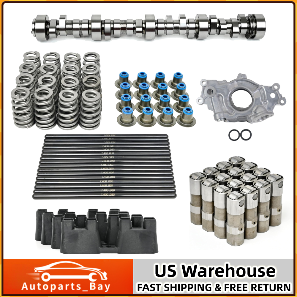 Stage 3 Sloppy Camshaft Kit with Springs Oil Pump Pushrods for 4.8 5.3 6.0 6.2 LS Engines