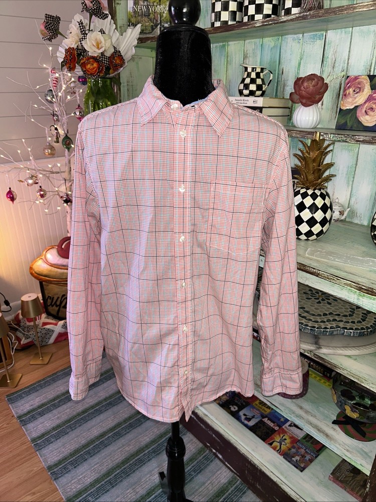 Wonder Nation Boys Button Down Shirt Sz XL 14-16 HUSKY Long Sleeve
