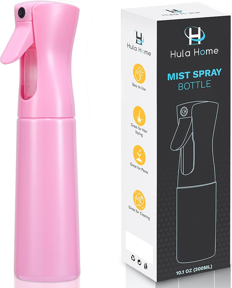Continuous Spray Bottle for Hair 10.1Oz Ultra Fine Mist Plastic Water
