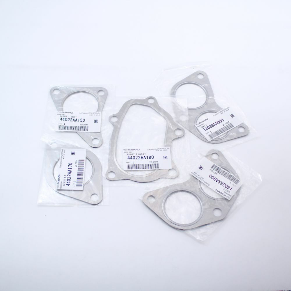 NEW GENUINE SUBARU WRX STI XT GT EXHAUST MANIFOLD GASKET KIT UP DOWN PIPE TURBO