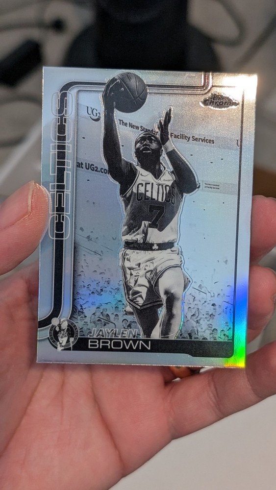 2025-26 Topps Chrome Basketball Jaylen Brown Negative Refractor Boston Celtics