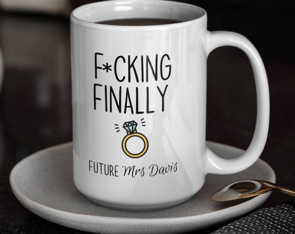 Funny Engagement Mug Gift For Bride To Be Gift For Future Mrs