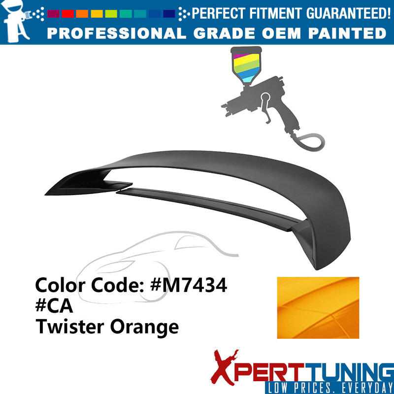 15-23 Ford Mustang GT350 Style ABS Trunk Spoiler in Twister Orange #M7434-image