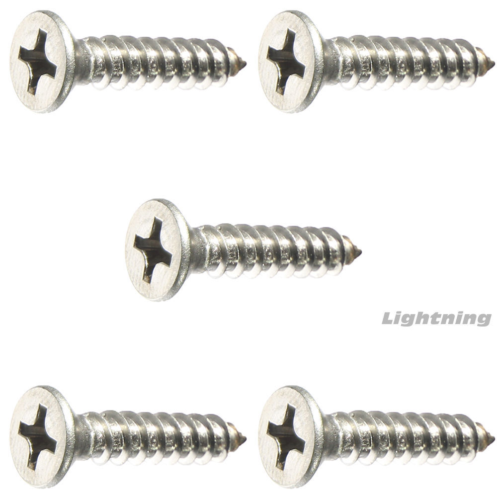 Phillips Flat Head Sheet Metal Screw 316 Stainless Steels #12X1-1/2'' Qty 250